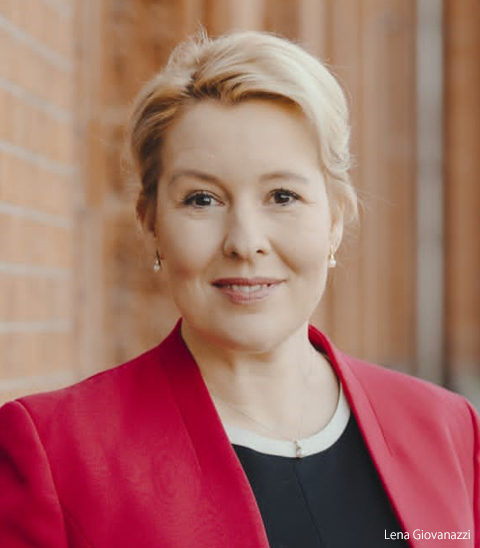 The Federal Republic of Germany Mayor of Berlin Franziska Giffey
